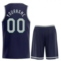 Classic Heal Basketball Jersey Navy Dark Gray 2