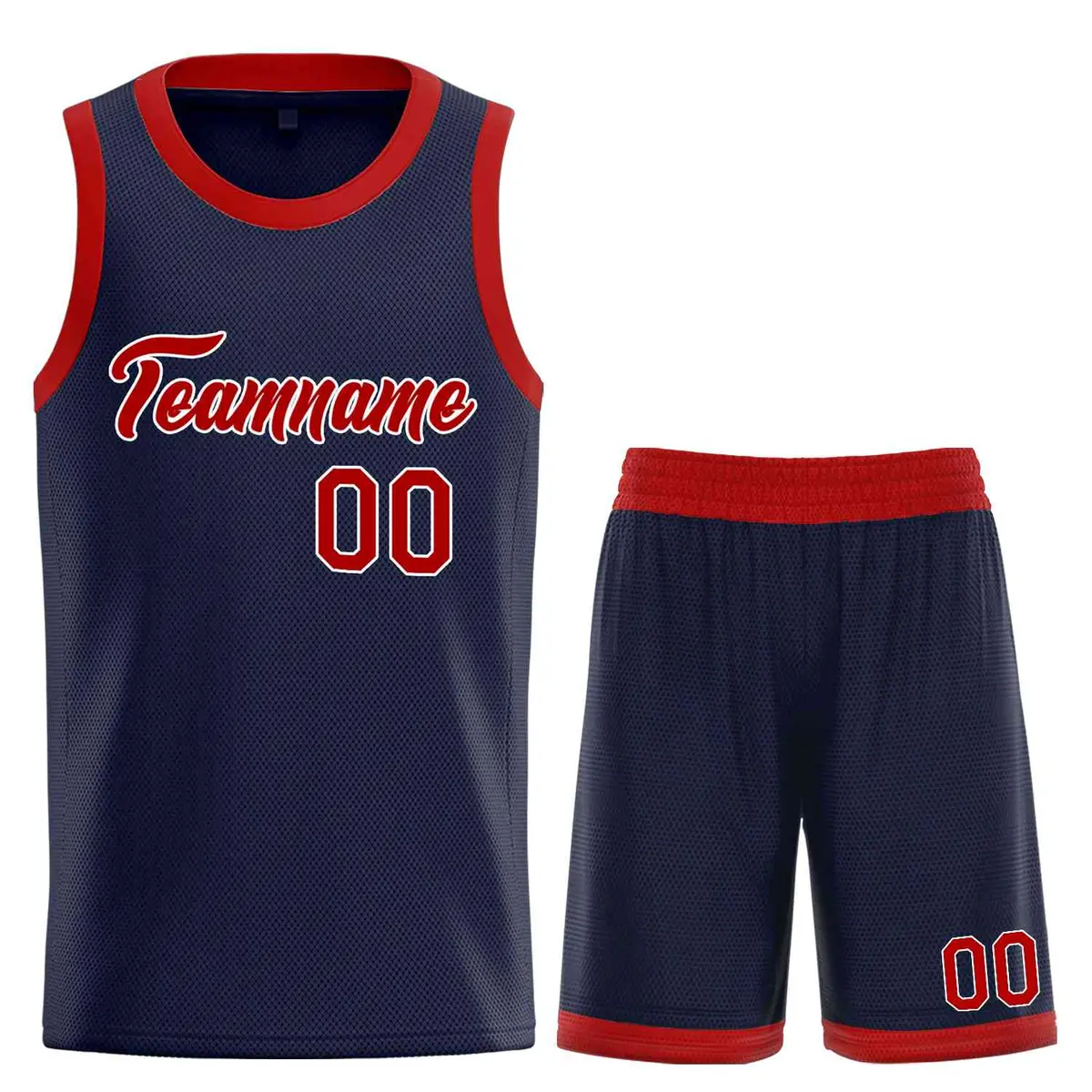 Classic Heal Basketball Jersey Navy Maroon-White