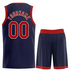 Classic Heal Basketball Jersey Navy Maroon-White 2