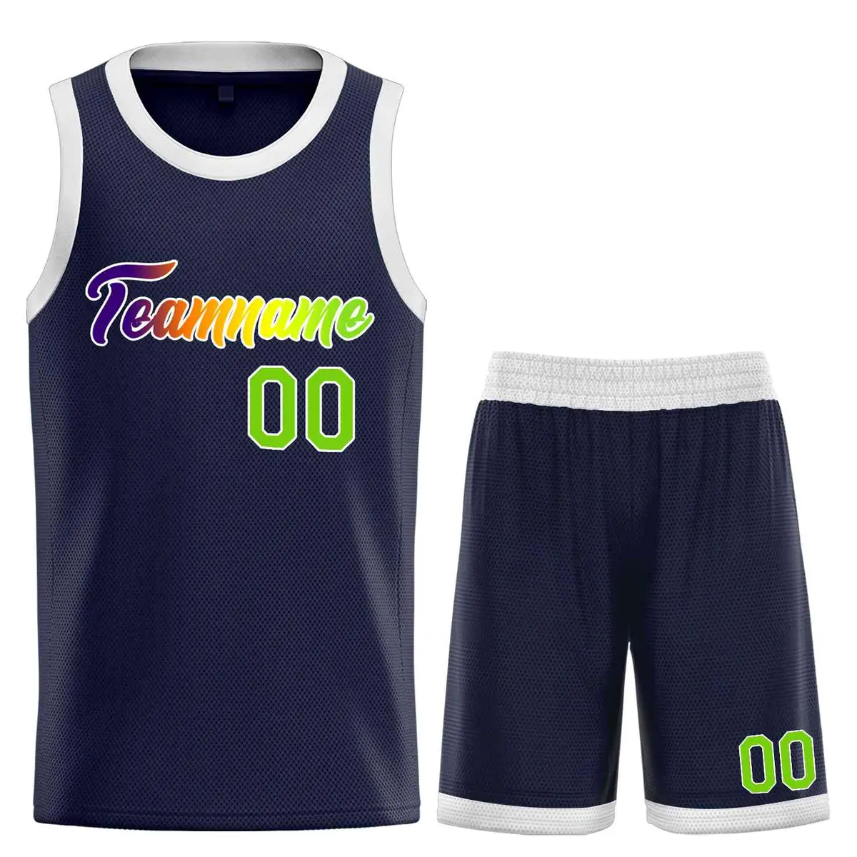 Classic Heal Basketball Jersey Navy Purple-White