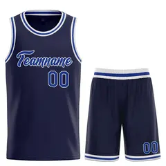 Classic Heal Basketball Jersey Navy Royal-White