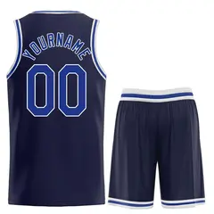 Classic Heal Basketball Jersey Navy Royal-White 2
