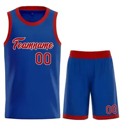 Classic Heal Sports Royal Maroon-White Basketball Jersey Set