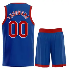 Classic Heal Sports Royal Maroon-White Basketball Jersey Set 2