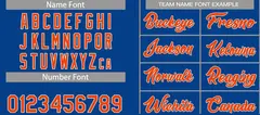 Classic Heal Sports Royal Orange-White Basketball Jersey Set 4