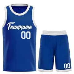 Classic Heal Sports Royal White Basketball Jersey Set