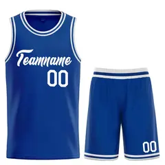 Classic Heal Sports Royal White Basketball Jersey Set