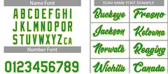Classic Heal Sports White Green-Yellow Basketball Jersey Set 4