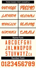 Classic Khaki Orange Basketball Jersey 3