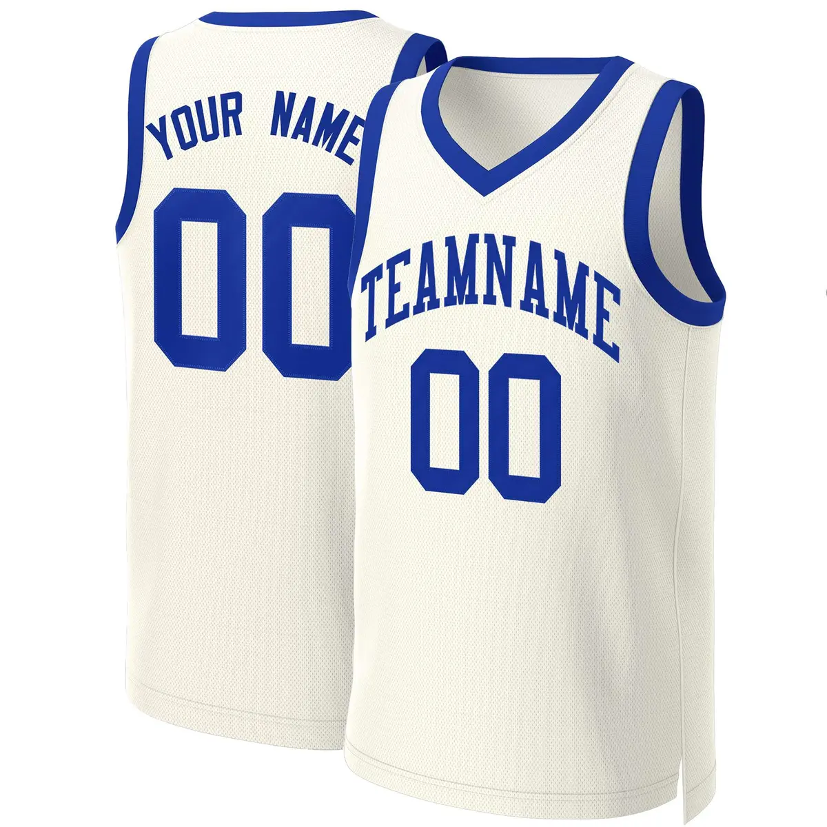 Classic Khaki Royal Basketball Jersey
