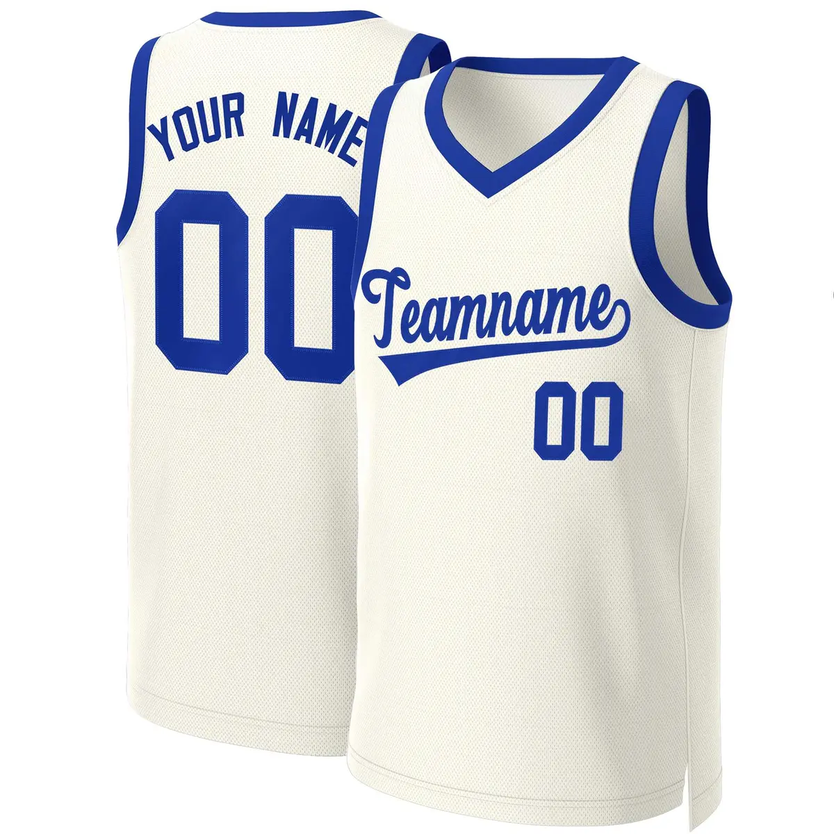 Classic Khaki Royal Basketball Jersey