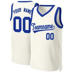 Classic Khaki Royal Basketball Jersey 1