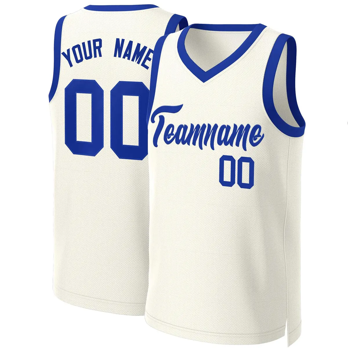 Classic Khaki Royal Basketball Jersey
