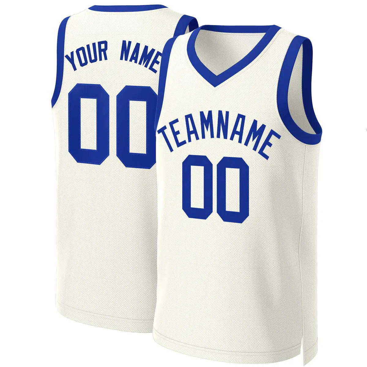 Classic Khaki Royal Basketball Jersey