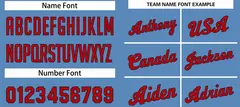 Classic Light Blue Navy-Red Basketball Team Uniform Jersey 4