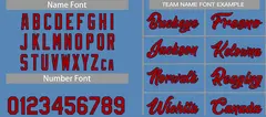 Classic Light Blue Red-Navy Heal Basketball Jersey Set 4