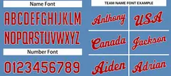Classic Light Blue Red-White Basketball Team Uniform Jersey 4