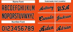 Classic Orange Black-White Basketball Team Uniform Jersey 4