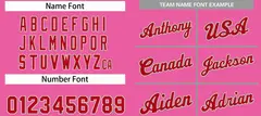 Classic Pink Red-Gray Basketball Uniform Jersey 4