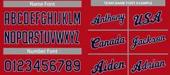 Classic Red Navy Team Basketball Jersey 4