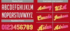 Classic Red Yellow-White Team Basketball Jersey 4