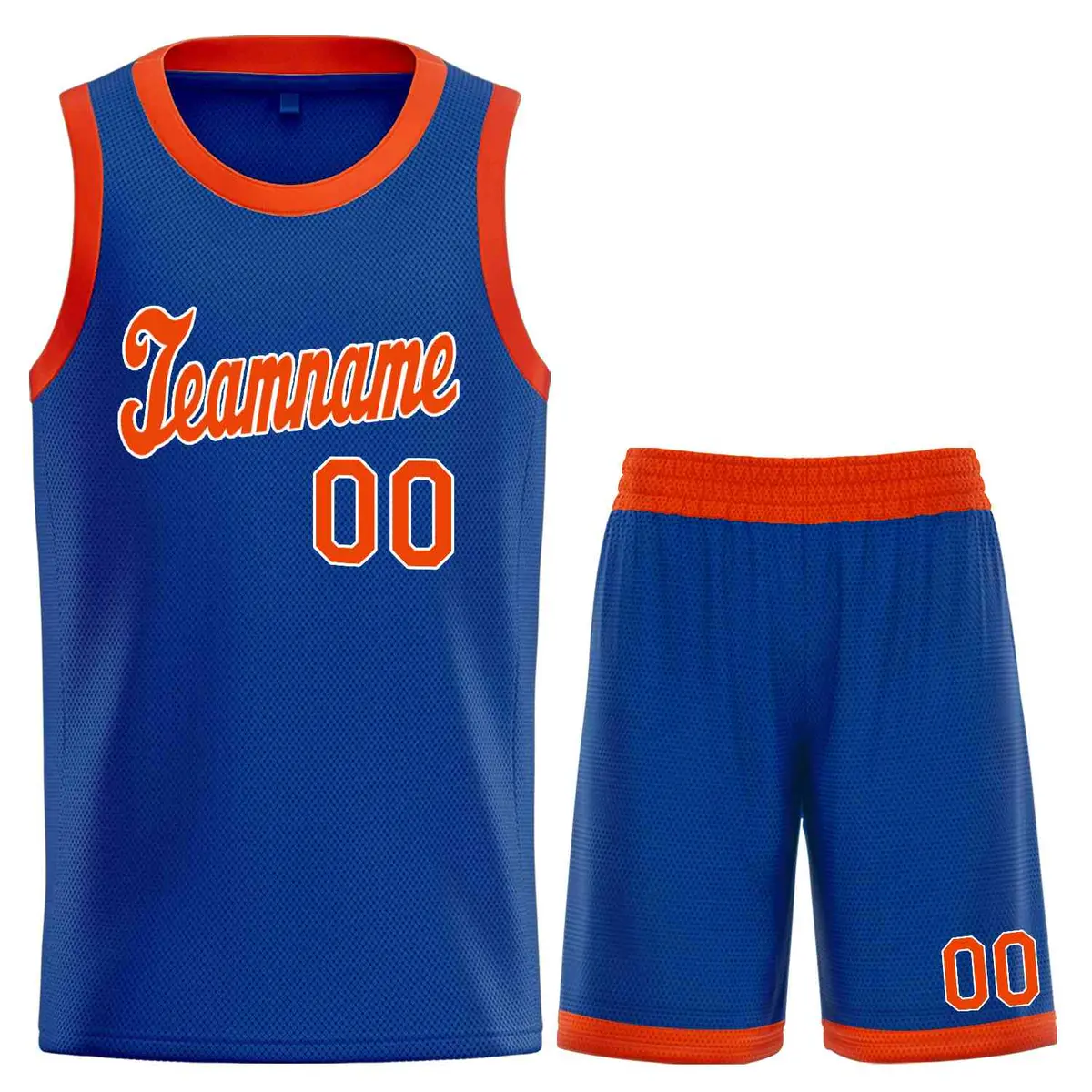 Classic Royal Orange-White Basketball Uniform Jersey