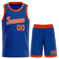 Classic Royal Orange-White Basketball Uniform Jersey 1