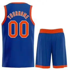 Classic Royal Orange-White Basketball Uniform Jersey 2