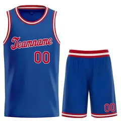 Classic Royal Red-White Basketball Uniform Jersey