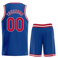 Classic Royal Red-White Basketball Uniform Jersey 2