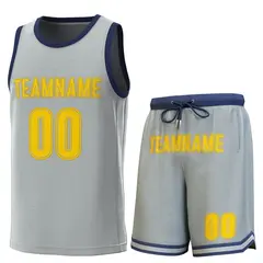 Classic Sets Basketball Jersey Gray Navy 1