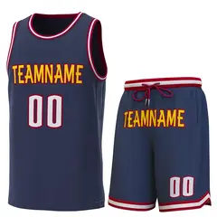 Classic Sets Basketball Jersey Navy Crimson-White 1