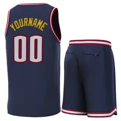 Classic Sets Basketball Jersey Navy Crimson-White 3