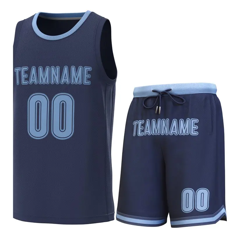 Classic Sets Basketball Jersey Navy Lt Blue