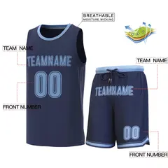 Classic Sets Basketball Jersey Navy Lt Blue 2