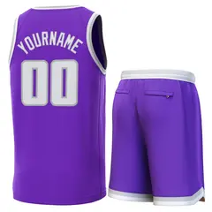 Classic Sets Basketball Jersey Purple Gray-White 3