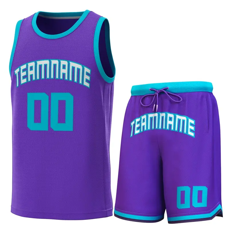 Classic Sets Basketball Jersey Purple Teal