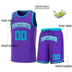 Classic Sets Basketball Jersey Purple Teal 2