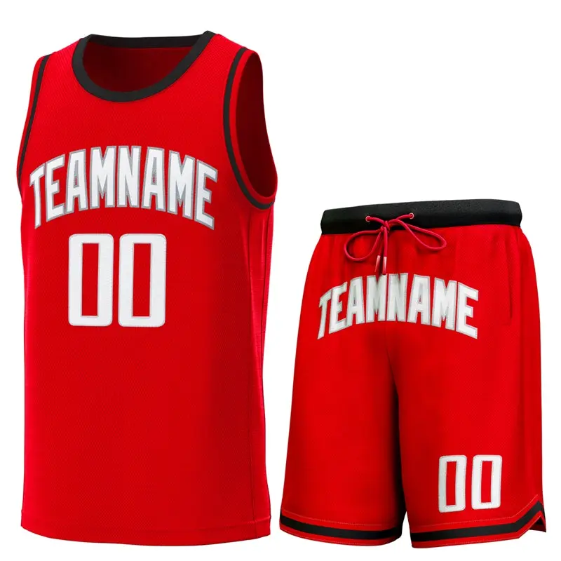 Classic Sets Basketball Jersey Red Black