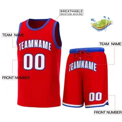 Classic Sets Basketball Jersey Red Royal 2