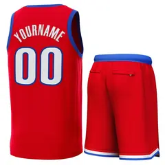 Classic Sets Basketball Jersey Red Royal 3