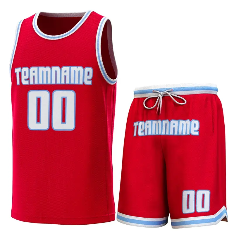 Classic Sets Basketball Jersey Red White-Lt Blue