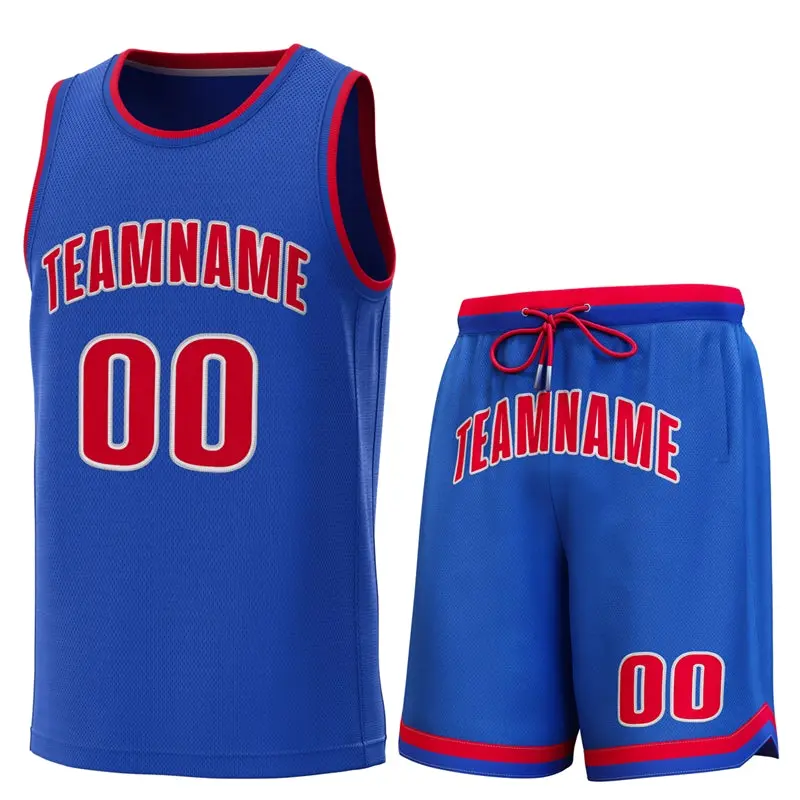 Classic Sets Basketball Jersey Royal Red-Royal
