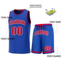 Classic Sets Basketball Jersey Royal Red-Royal 2