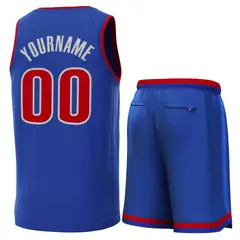 Classic Sets Basketball Jersey Royal Red-Royal 3