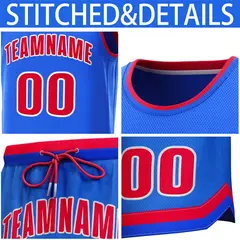 Classic Sets Basketball Jersey Royal Red-Royal 6