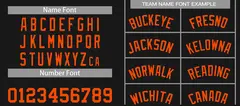 Classic Sets Curved Black Orange Basketball Jersey 4