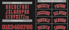Classic Sets Curved Black Red White Basketball Jersey 4