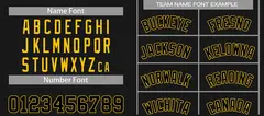 Classic Sets Curved Black Yellow Basketball Jersey 4