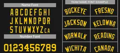 Classic Sets Curved Black Yellow Basketball Jersey 4